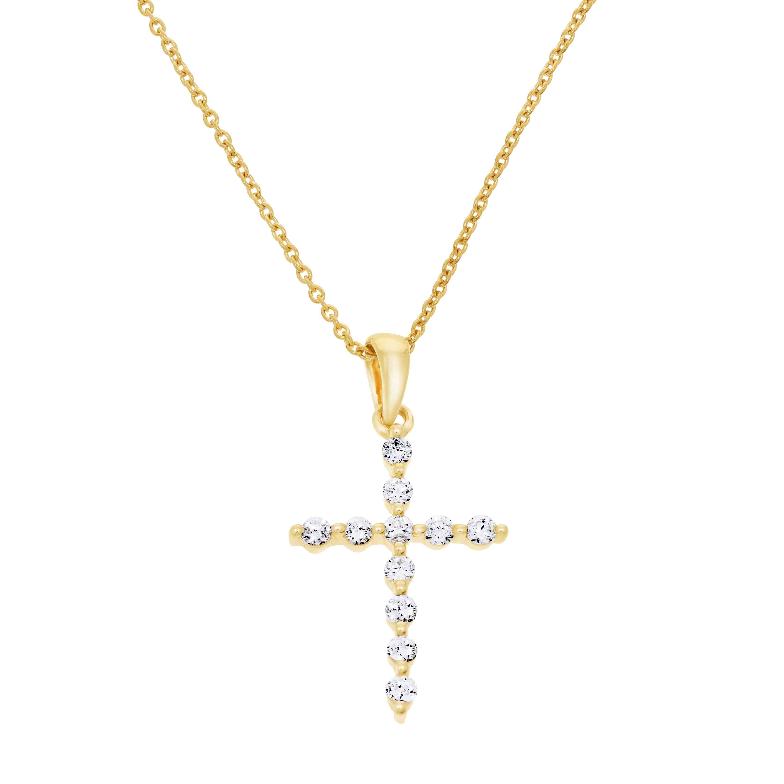 Cross Diamond Pendant PD31826A
